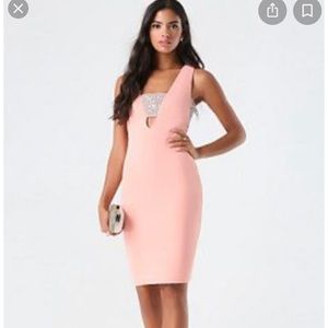 BEBE midi dress with stones